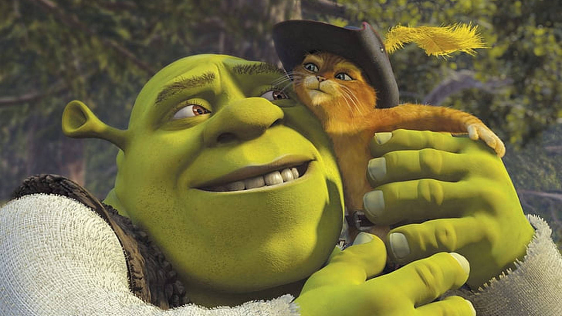 Shrek And Puss In Boots Background
