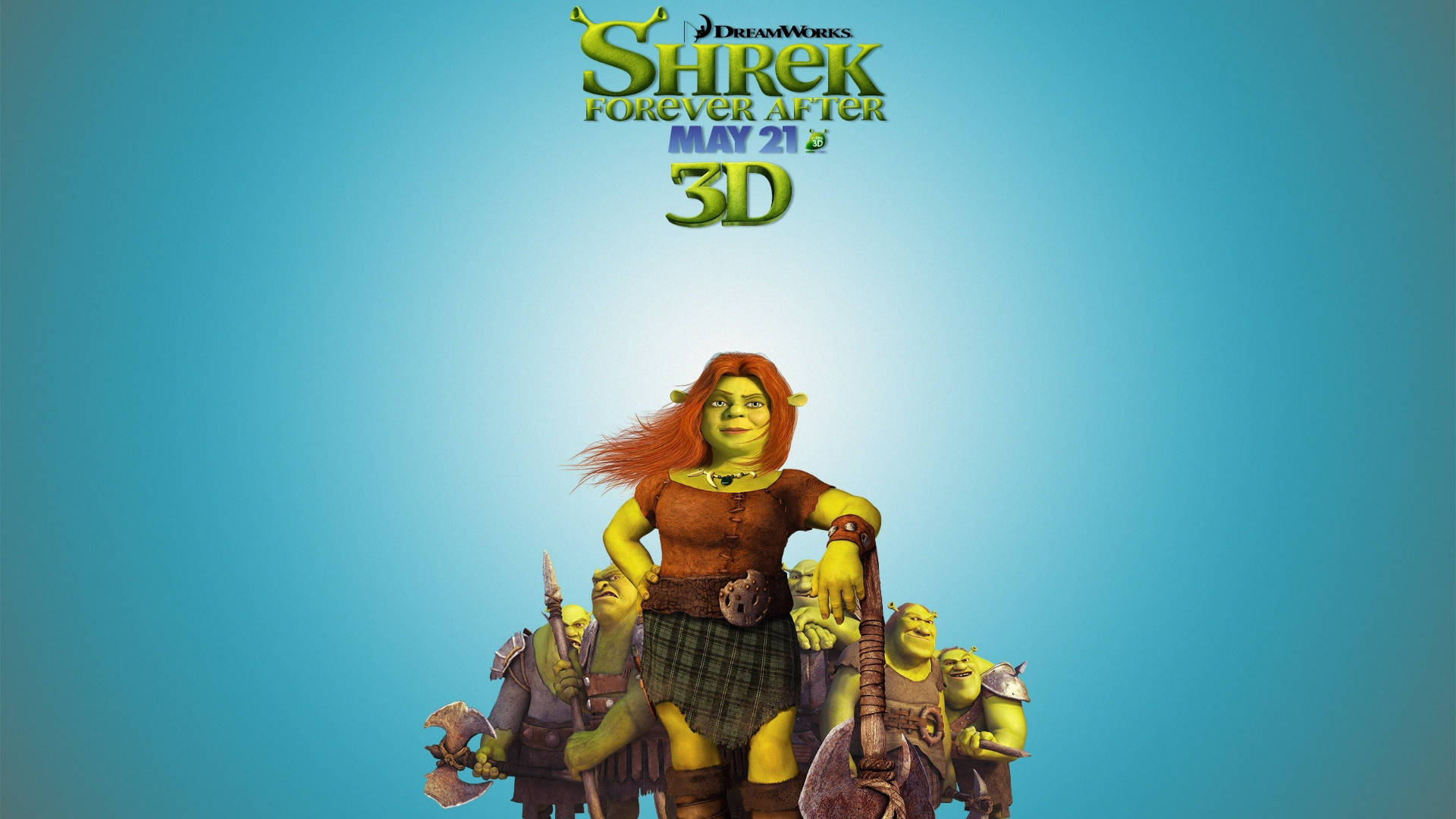 Shrek Forever After Fiona Looking Glorious Background