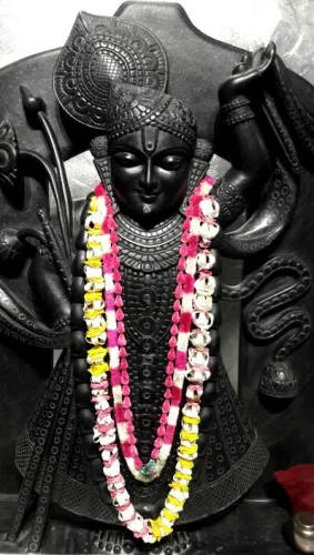 Shrinathji All-black Statue Background