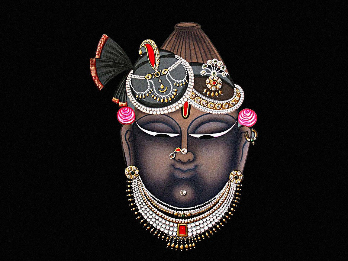Shrinathji Facial Closeup Background