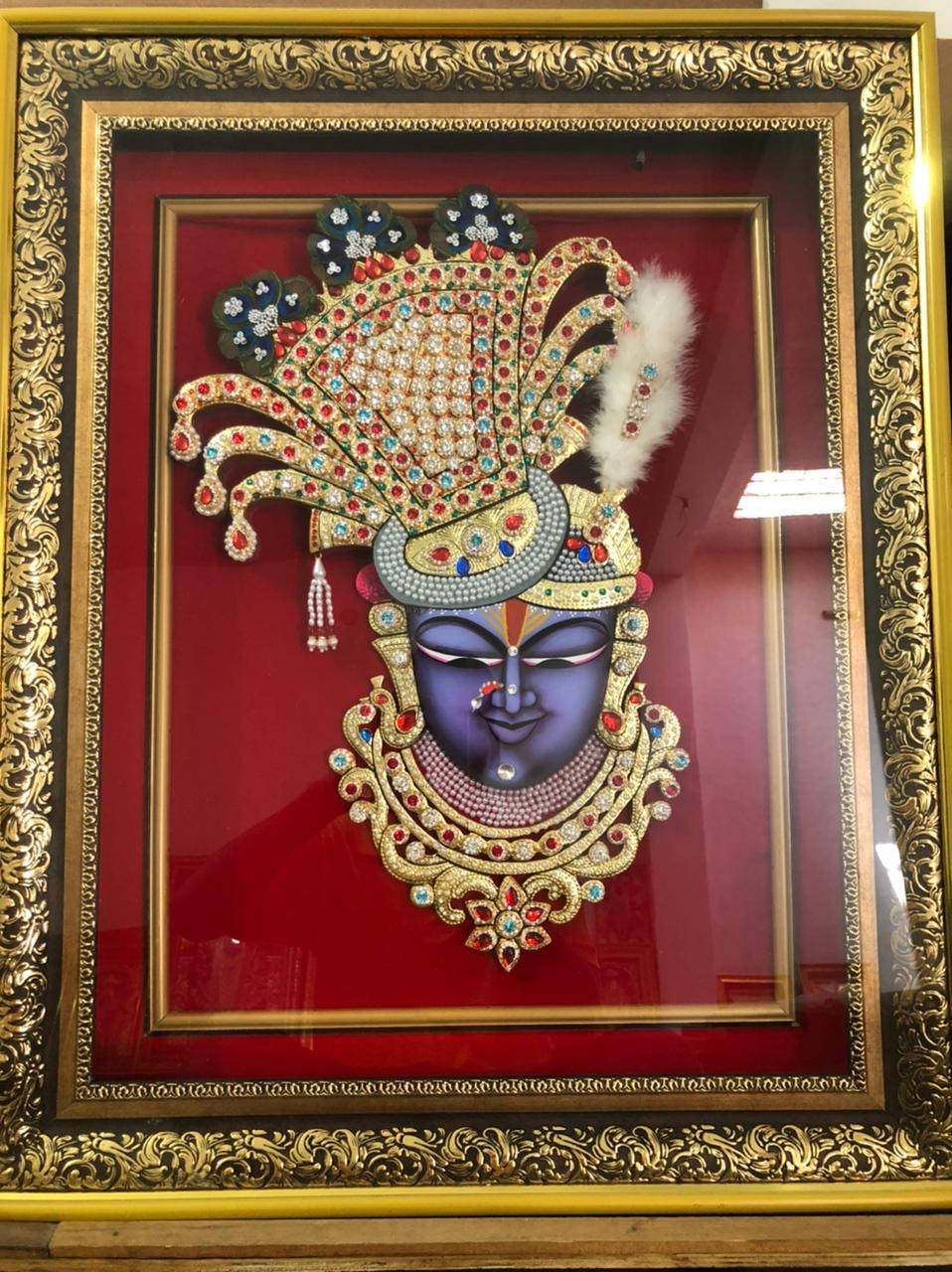 Shrinathji Golden Crown Background