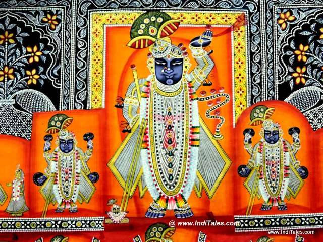 Shrinathji Variety Of Paintings Background