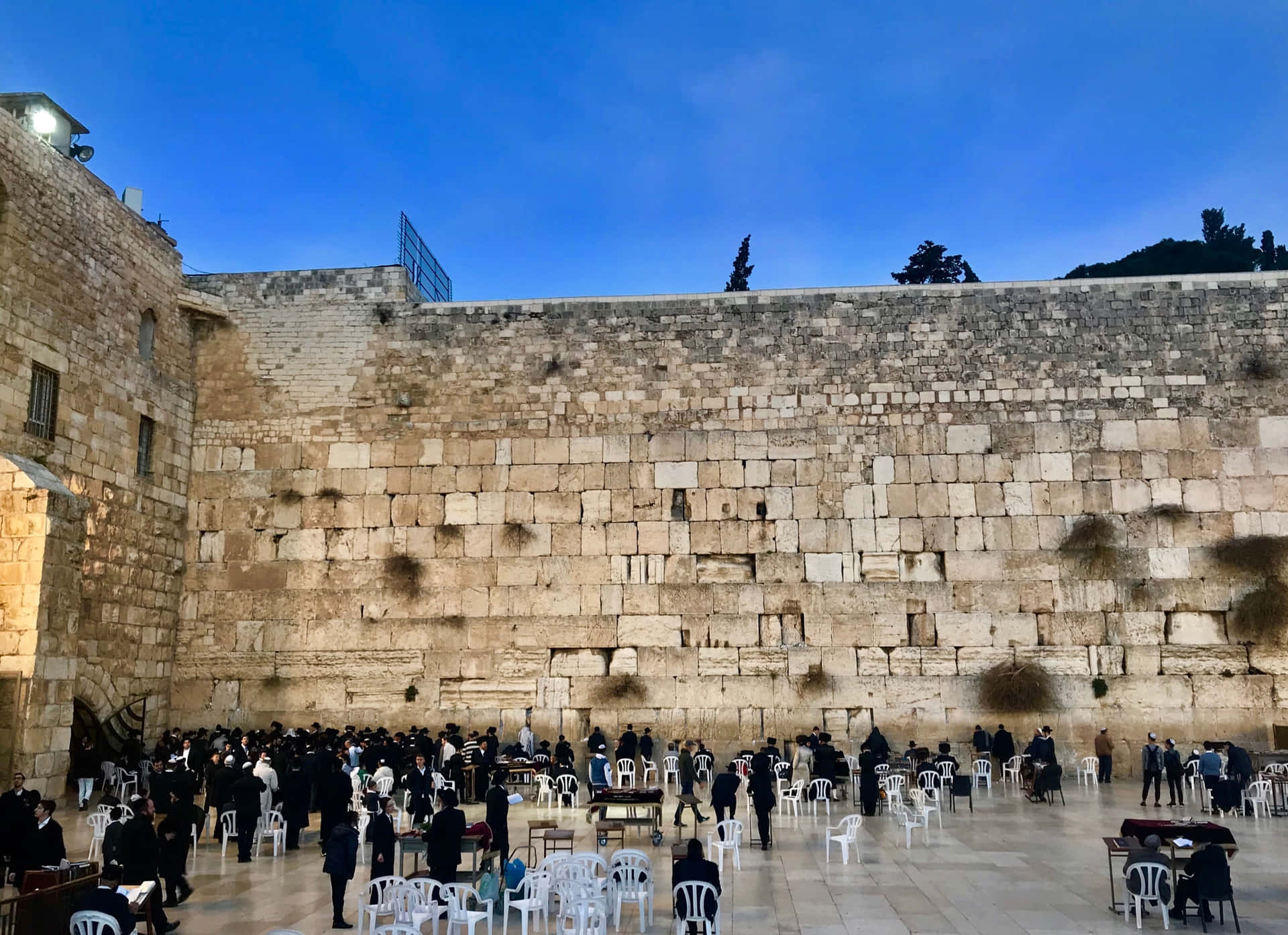 Shrine Wailing Wall Jewish Heritage Background