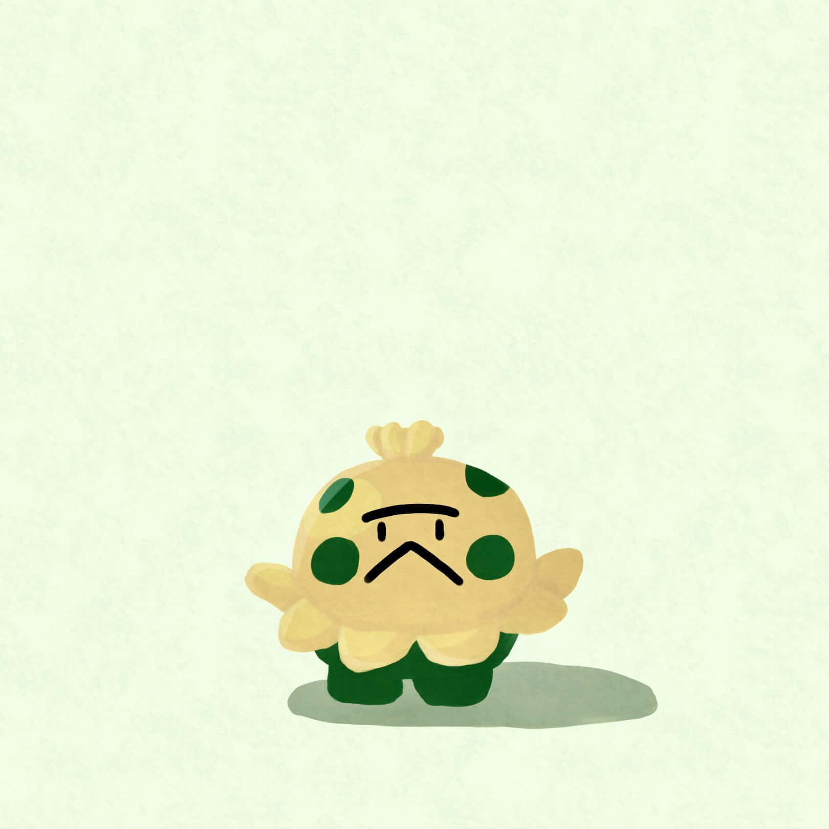 Shroomish Sad Face Background