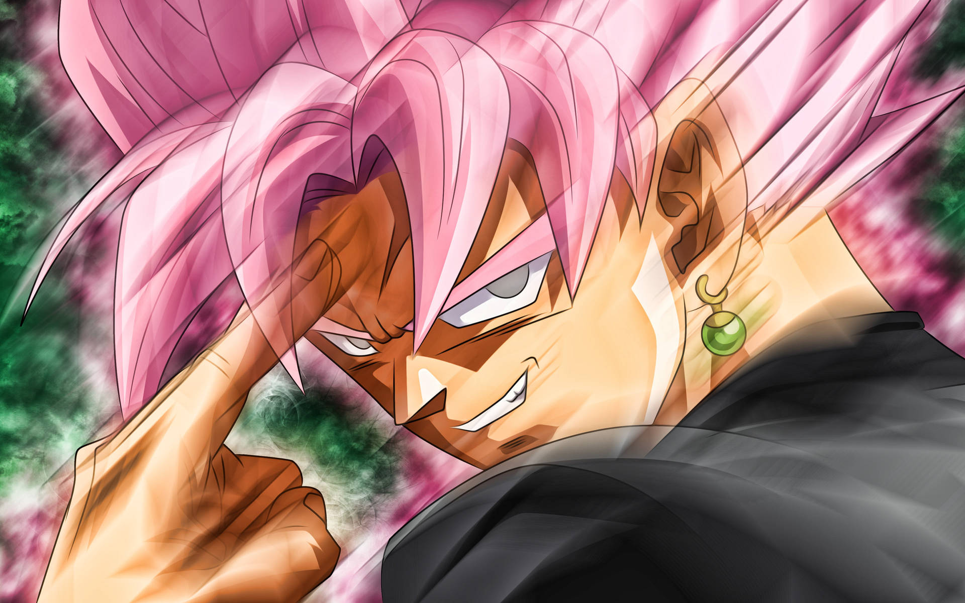 Shunkan Ido Skills Black Goku Rose 4k Background