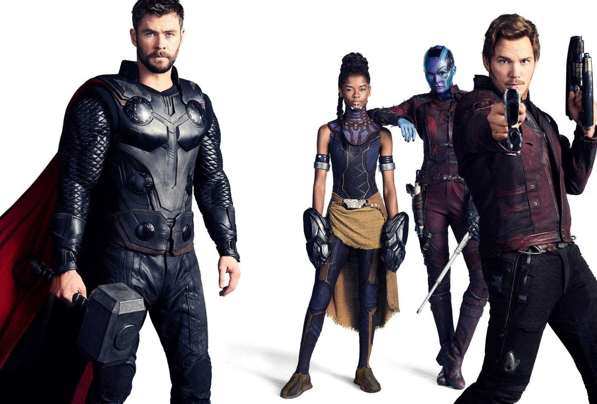 Shuri, Thor And Other Marvel Background