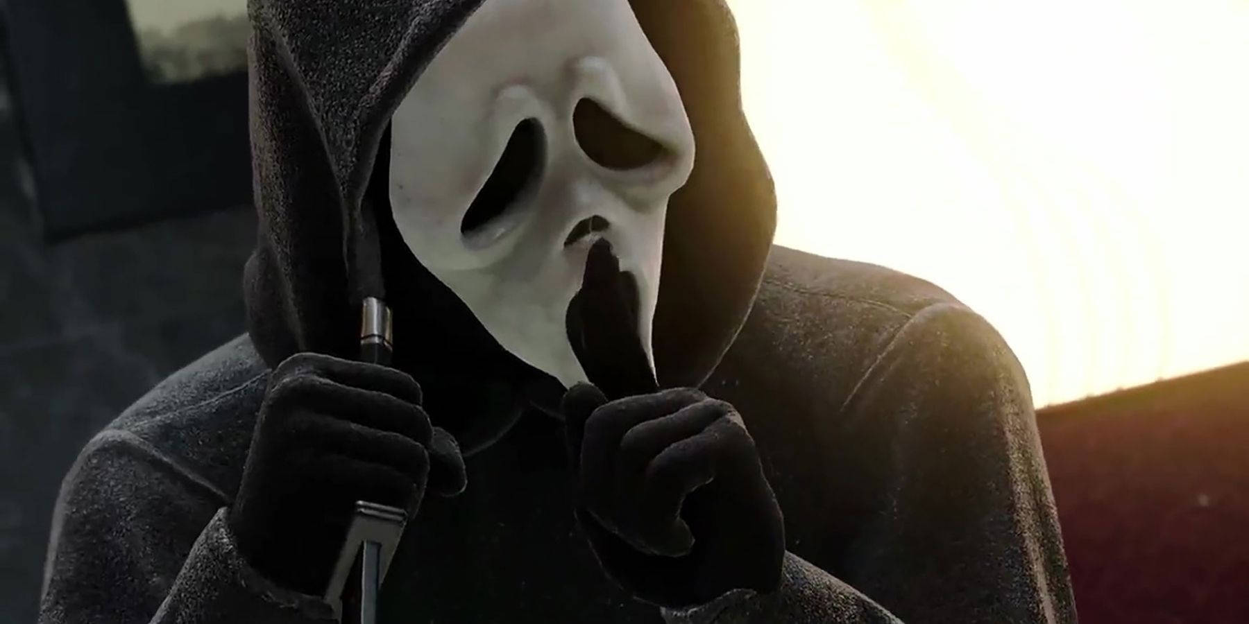 Shushing Ghostface Pfp Background