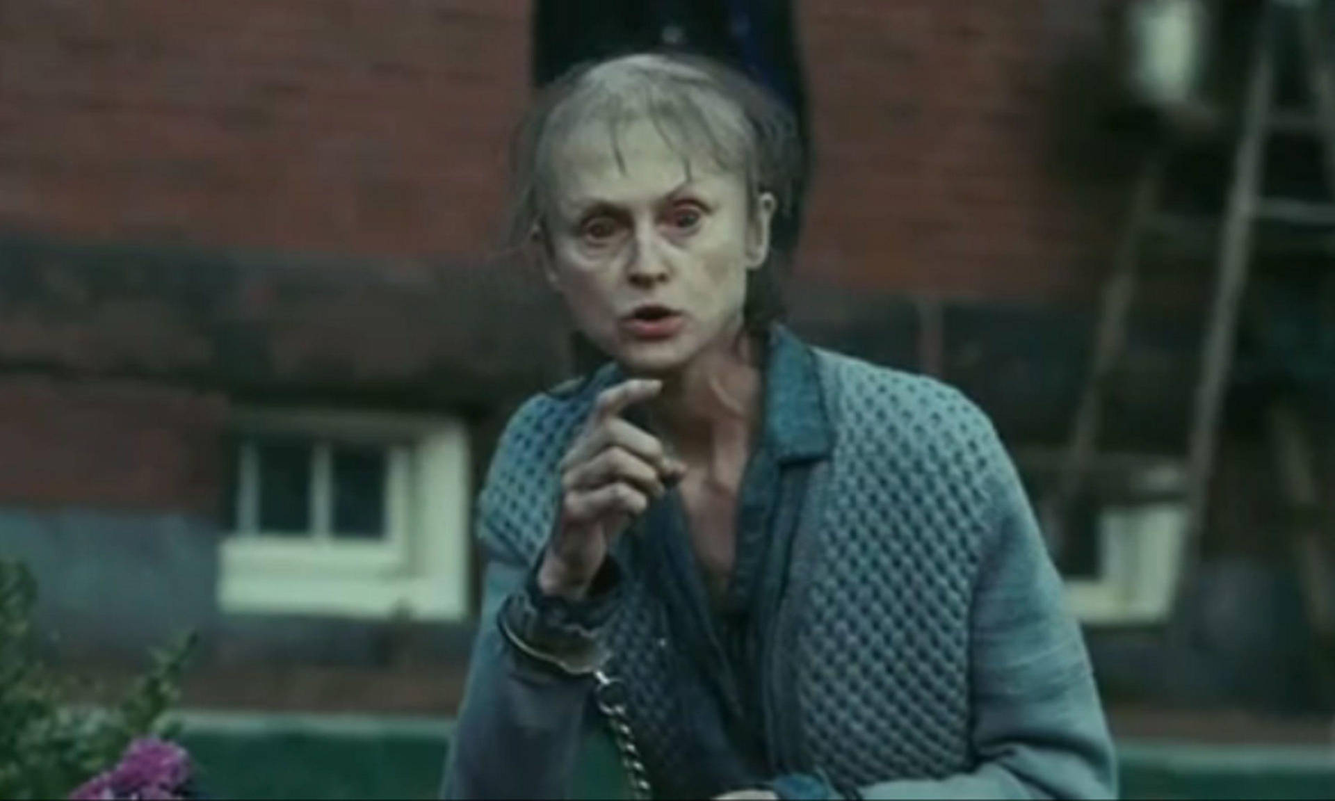 Shutter Island Jill Larson Manacled Woman Background