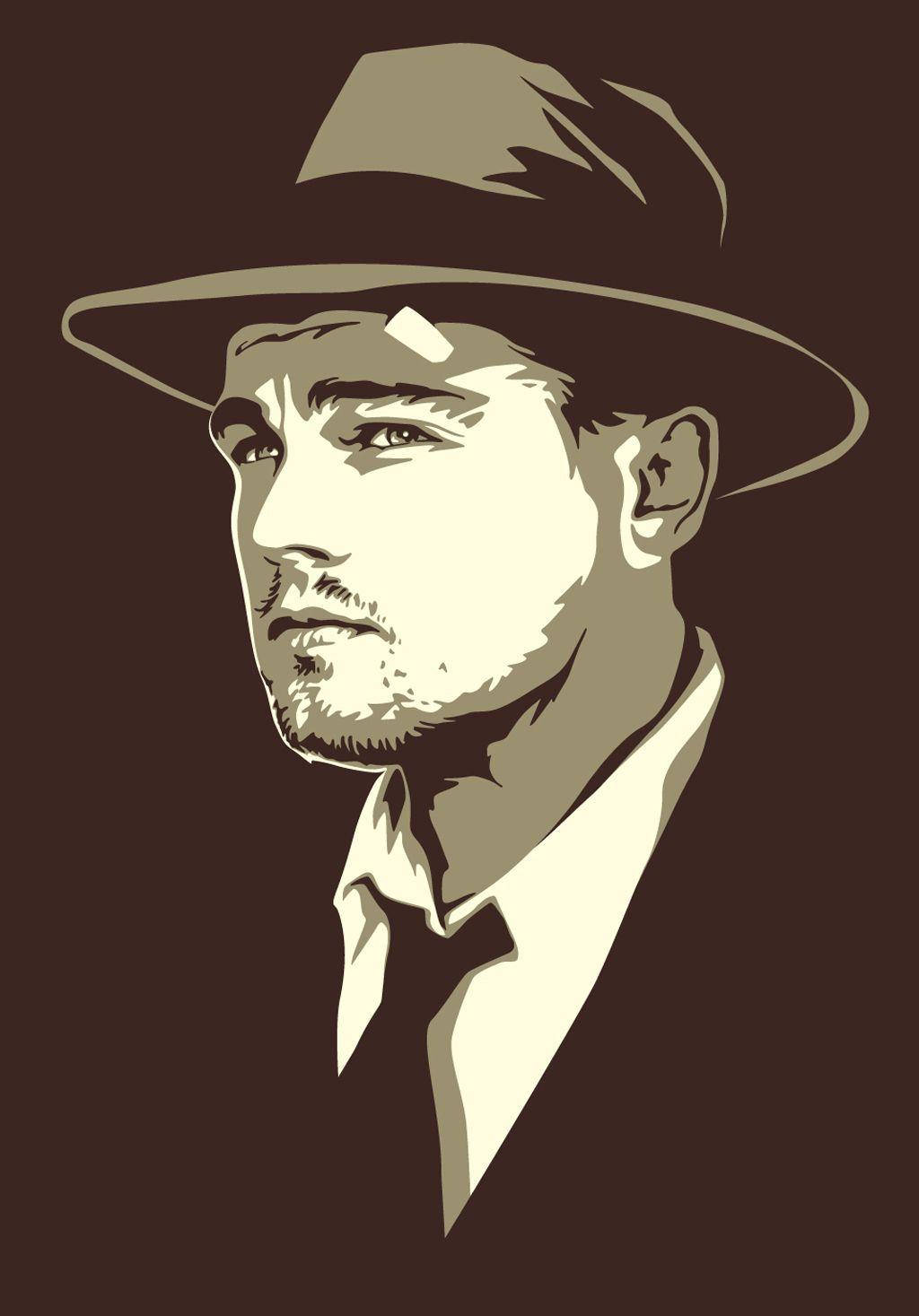 Shutter Island Leonardo Di Caprio Vector Art Background