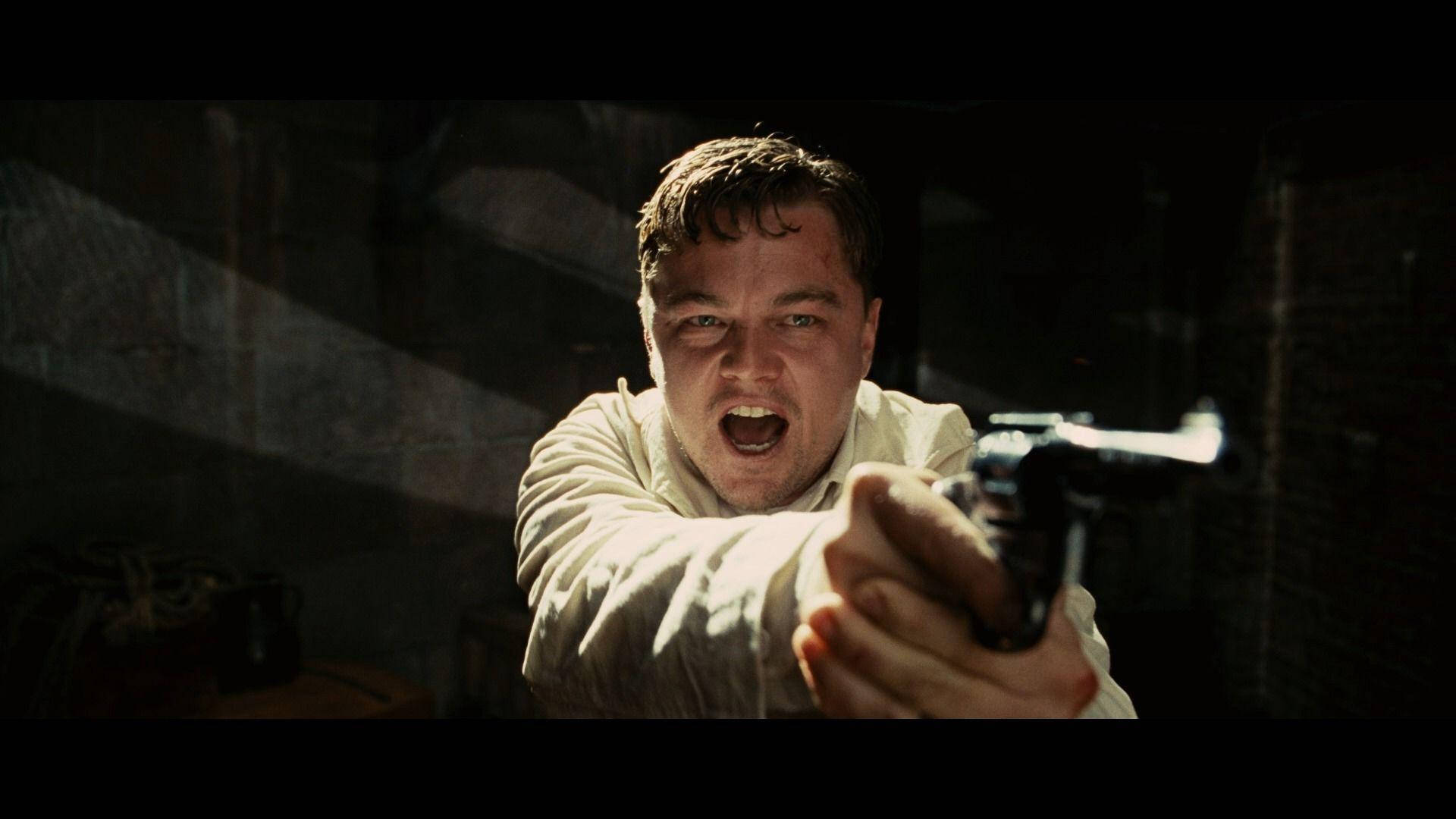 Shutter Island Leonardo Dicaprio Delusional Gun