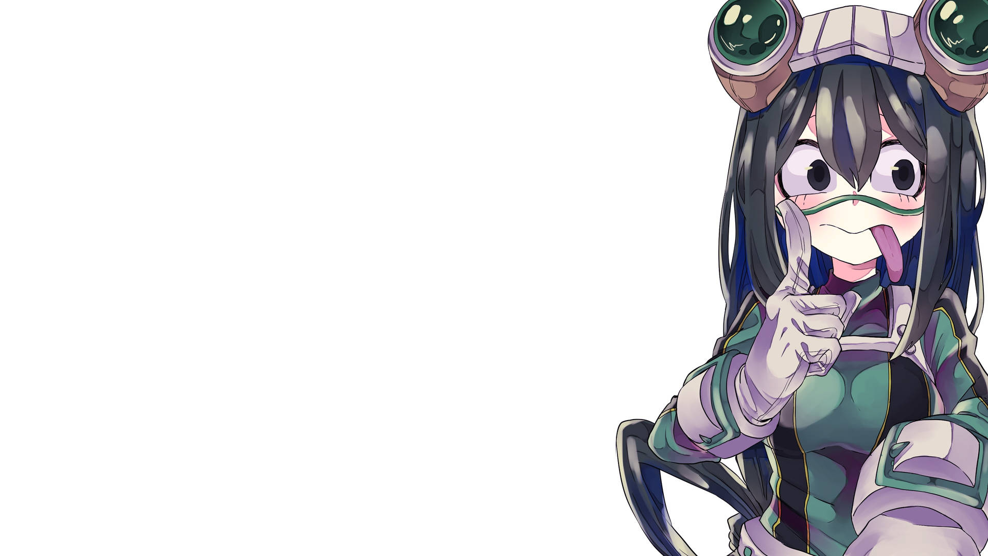 Shy Froppy With Tongue Out Background