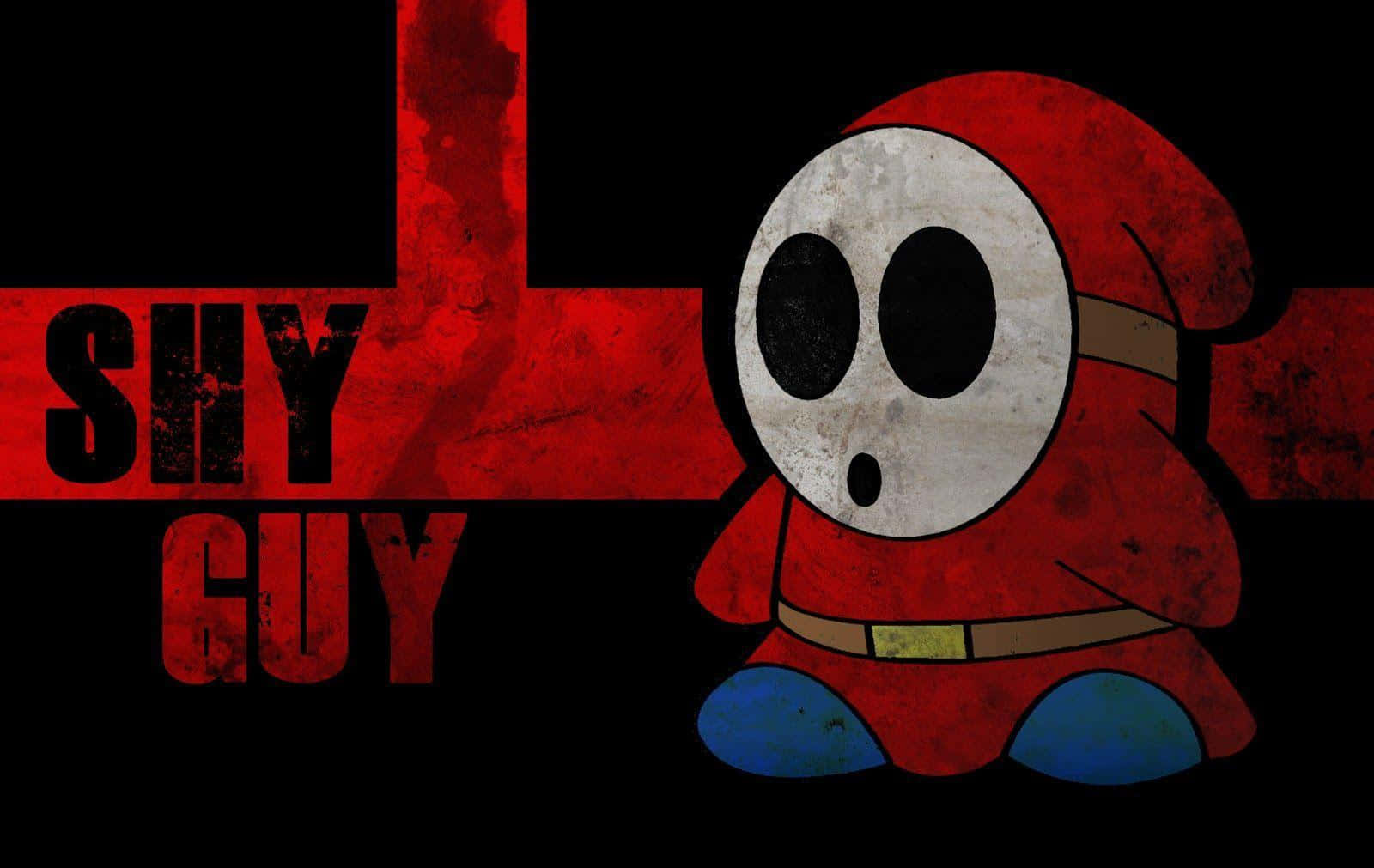 Shy Guy Character Artwork Background