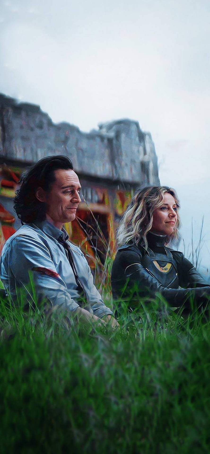 Shy Sylvie And Loki Background
