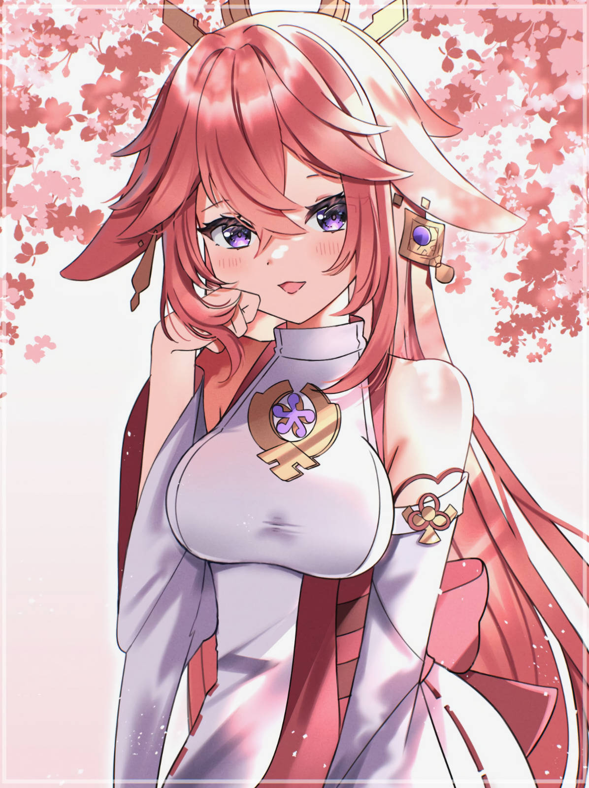 Shy Yae Miko Background