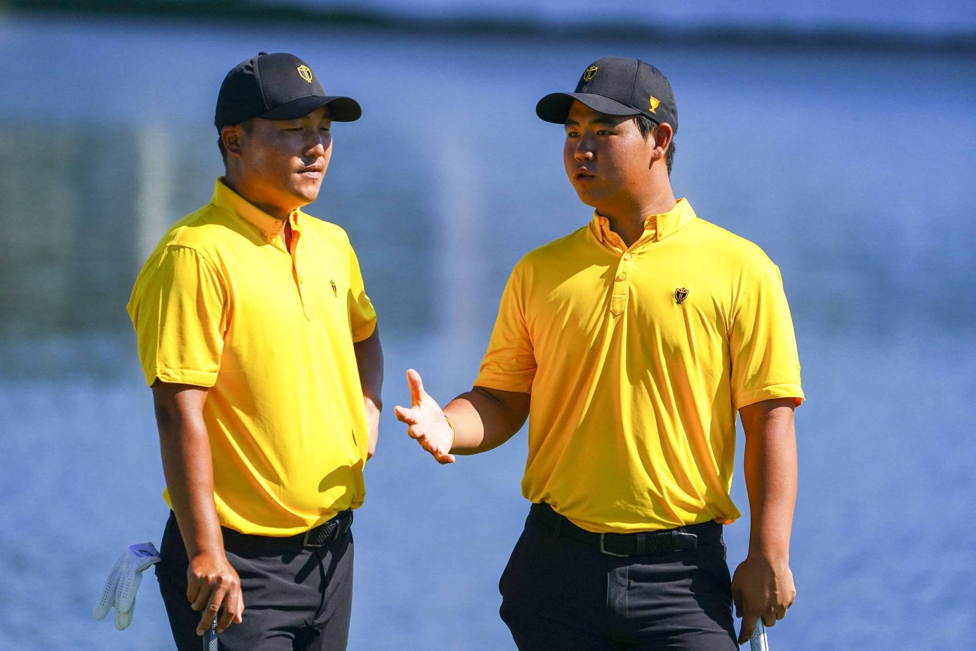 Si Woo Kim And Hideki Matsuyama Background