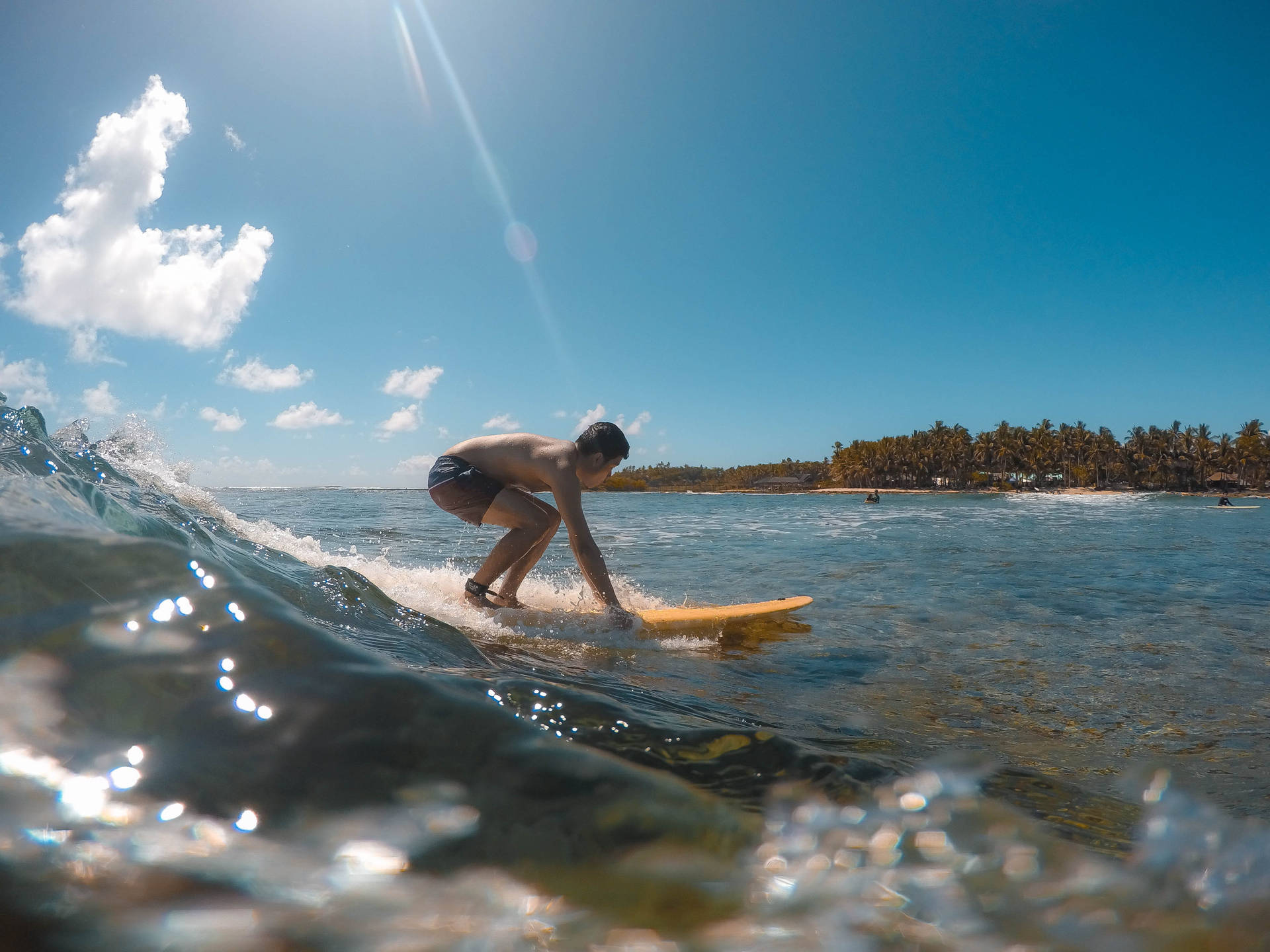 Siargao Island Surfing Background