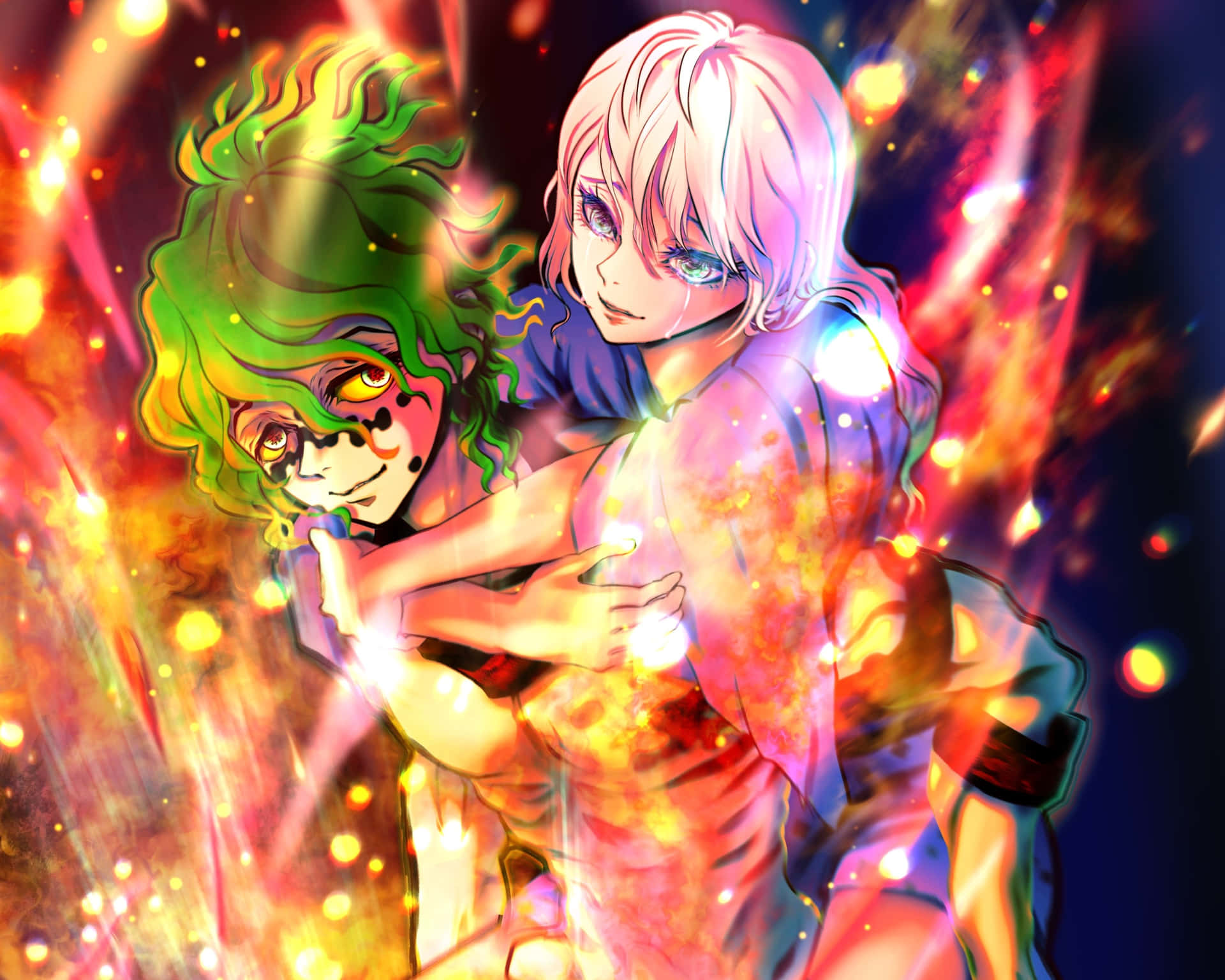 Siblings Gyutaro And Daki Demon Slayer Background