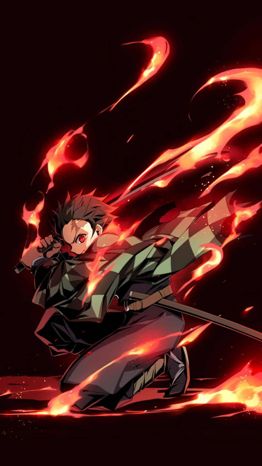Sick Anime Demon Slayer Tanjiro Fire