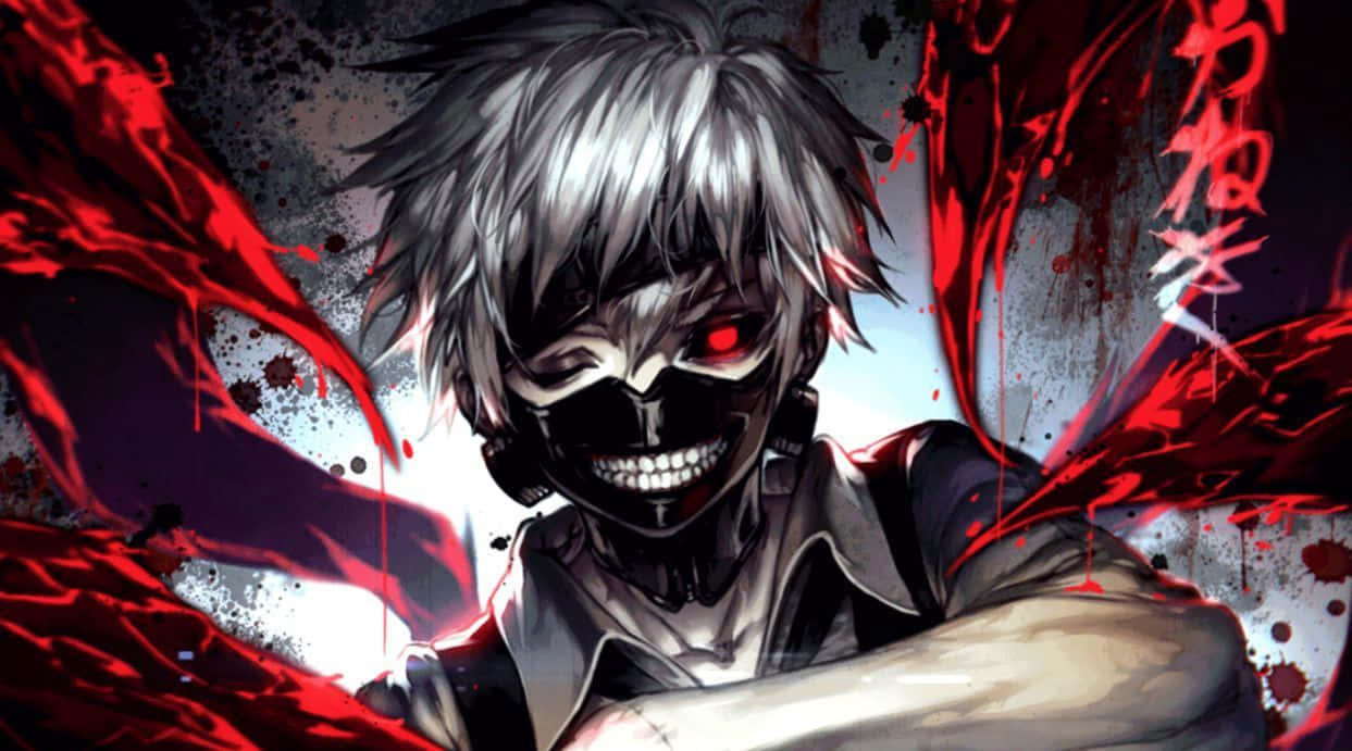 Sick Anime Tokyo Ghoul Kaneki Ken Mask Background