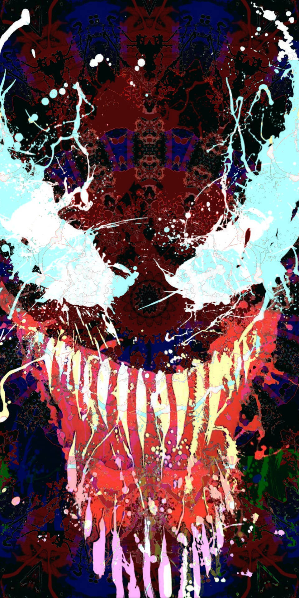 Sick Phone Venom Paint Face Background