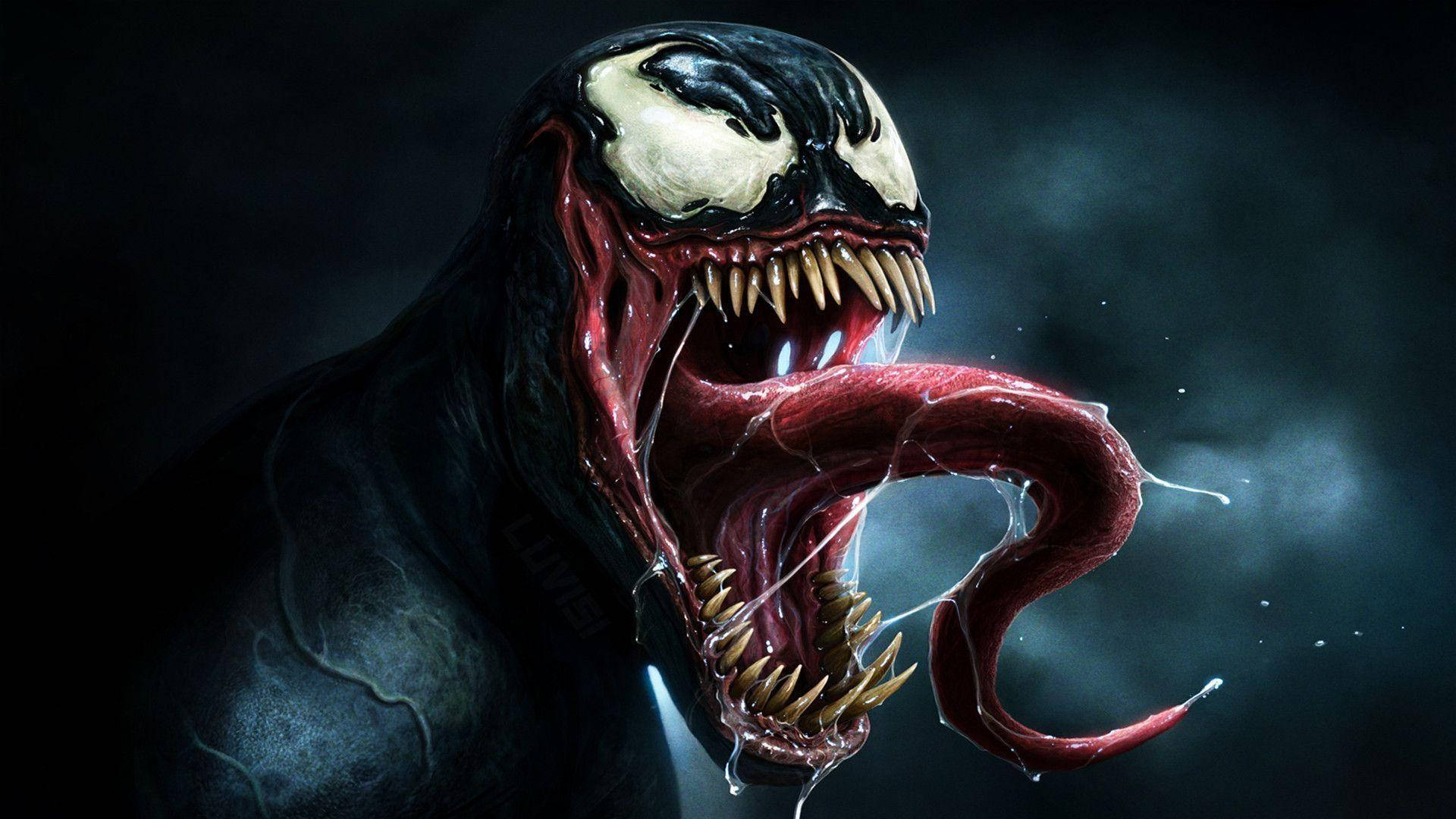 Sick Venom Tongue Background