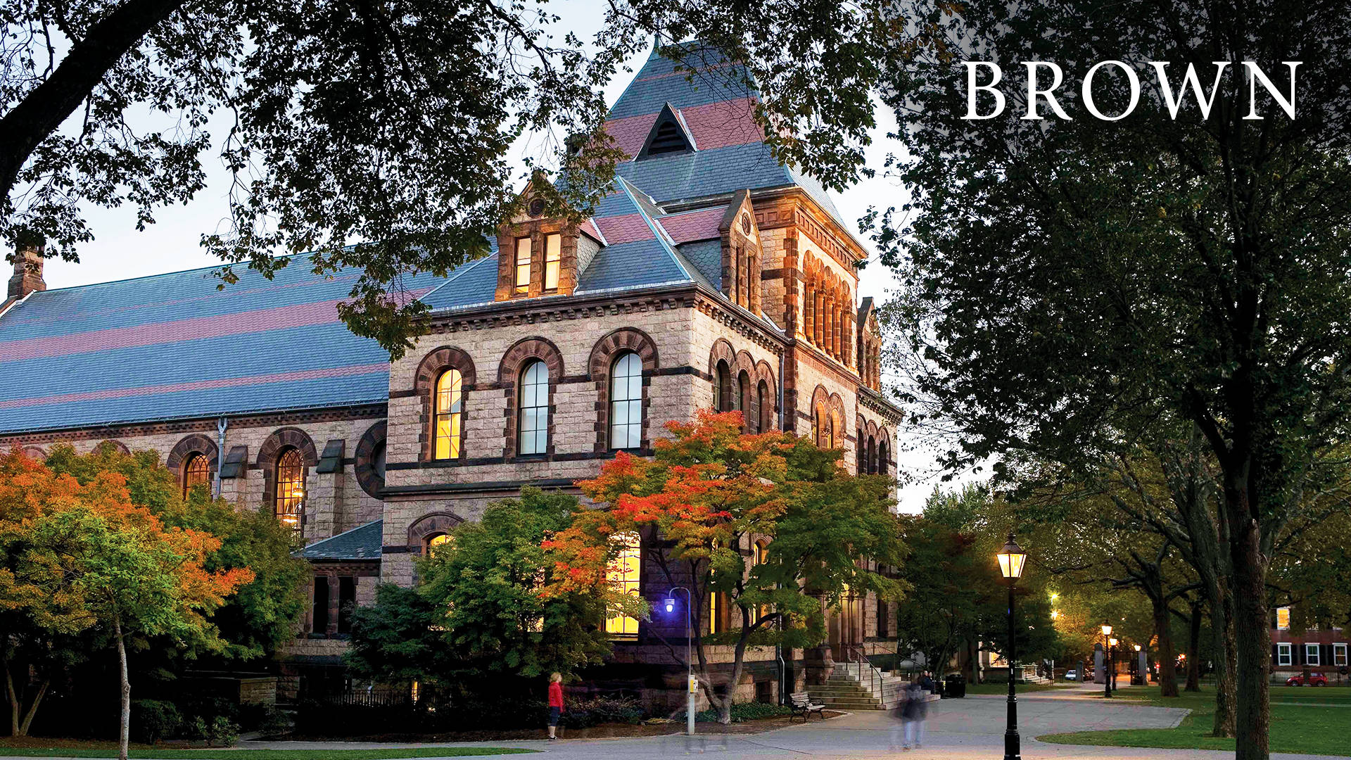 Side Photo Of Brown University Building Background