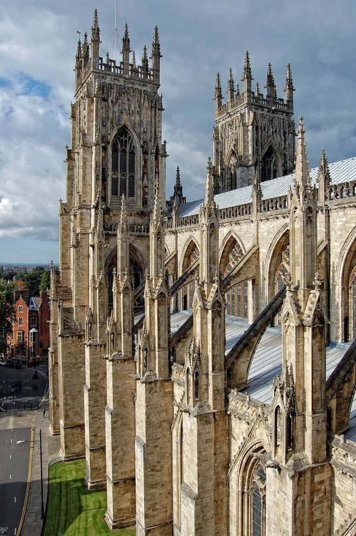 Side Photo York Minster Cathedral Background