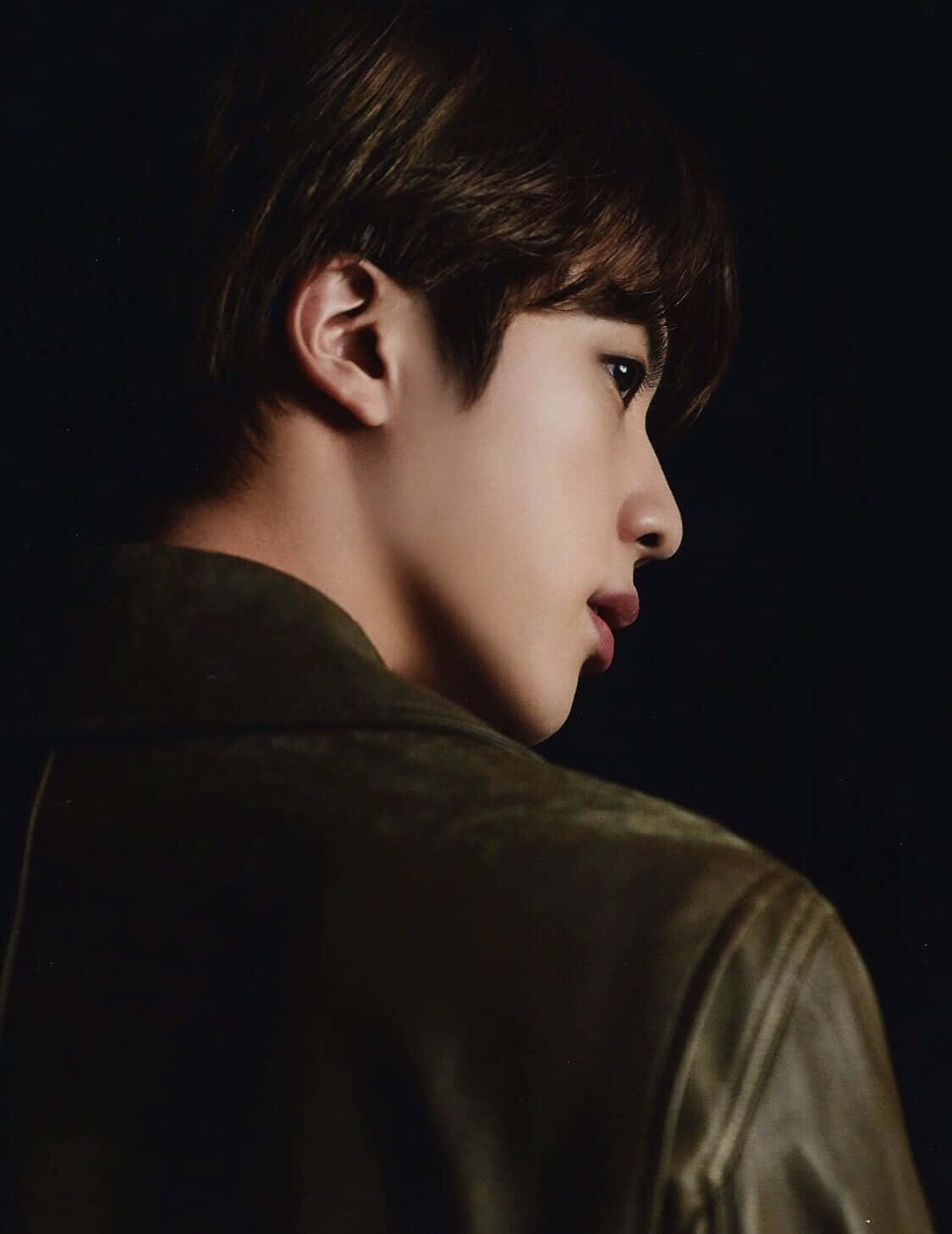 Side Profile Bts Singer Jin Background