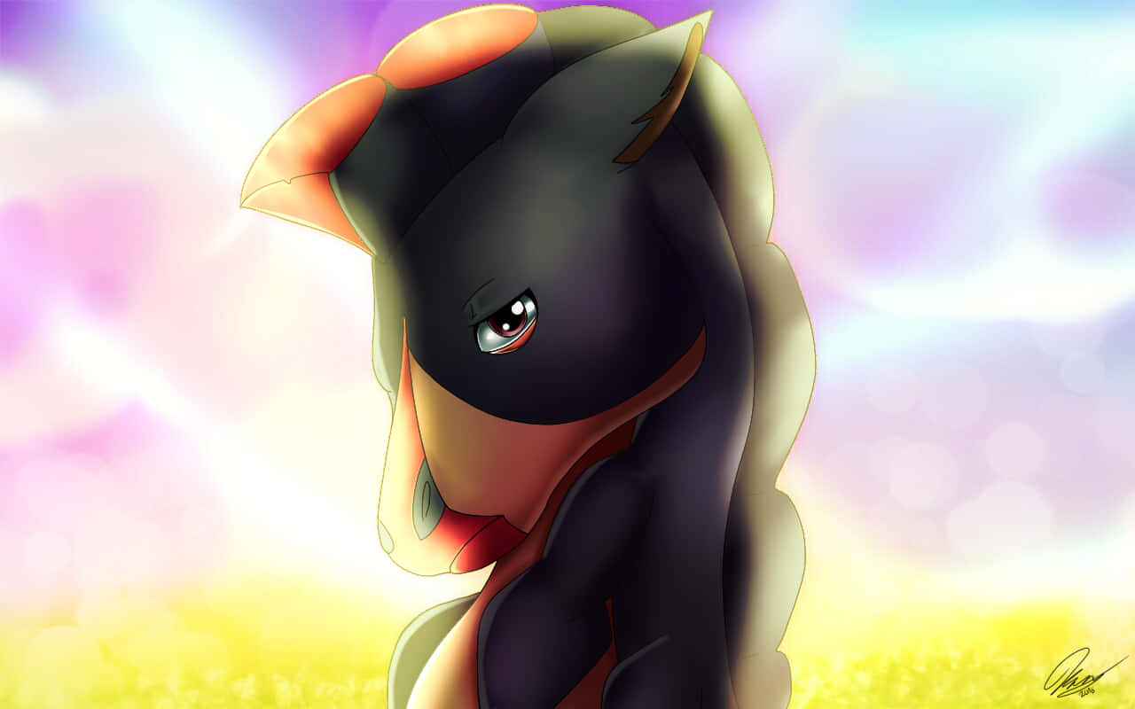Side Profile Of The Face Of Mudsdale