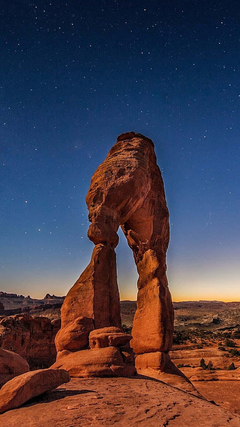 Side Shot Of Delicate Arch