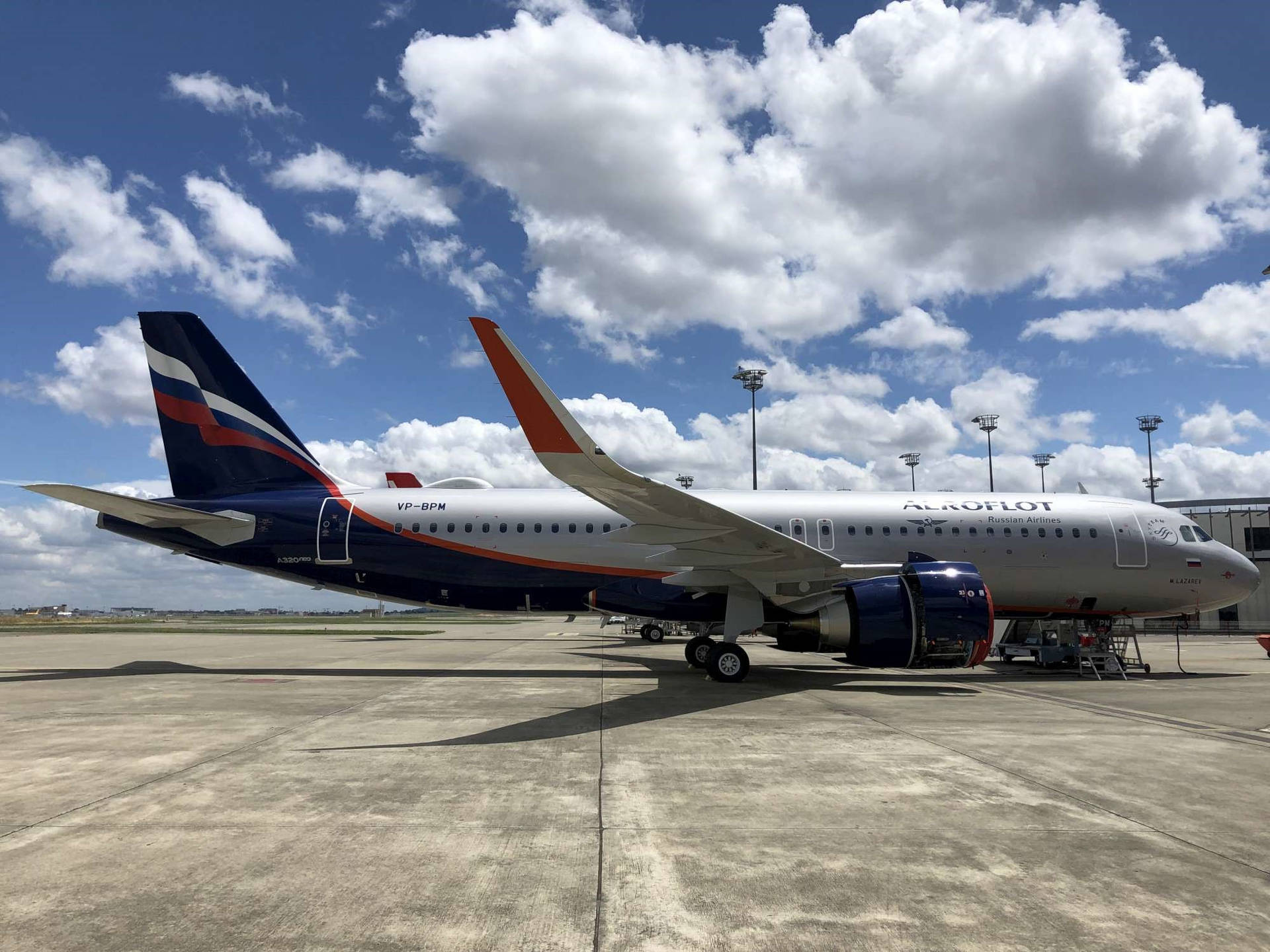 Side View Aeroflot Background