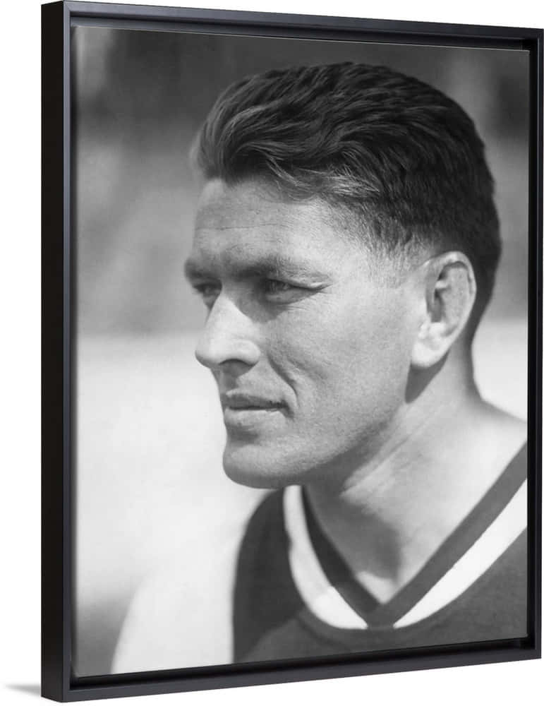 Side-view Framed Photo Of Gene Tunney Background