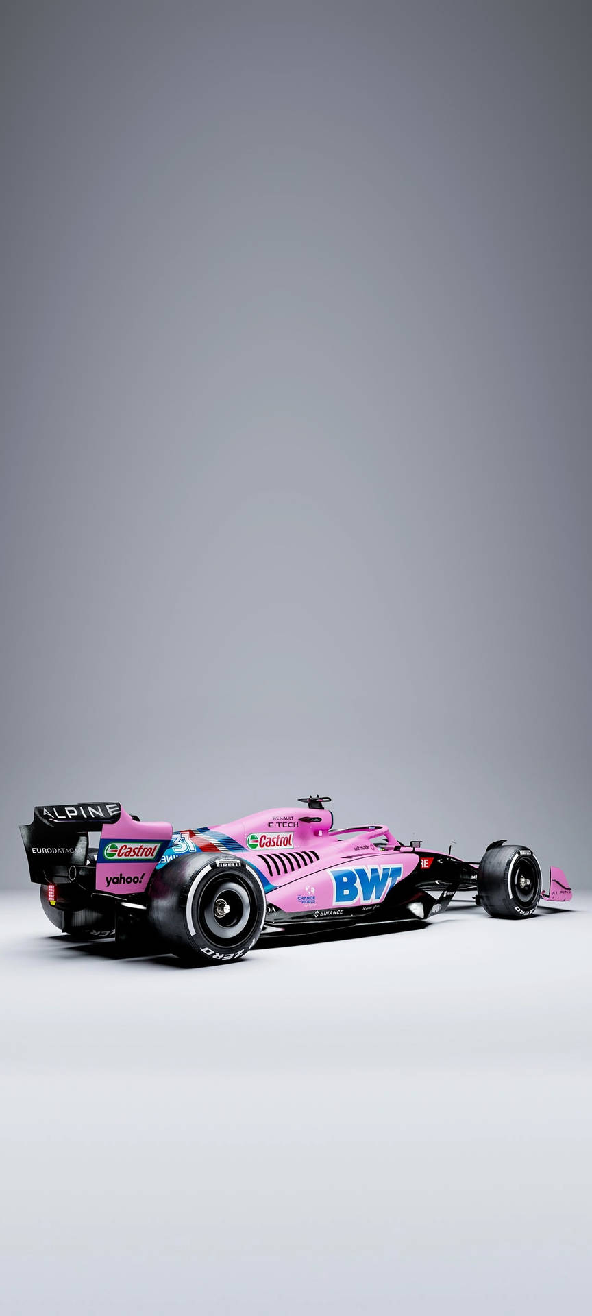 Side View Of Pink Alpine Background