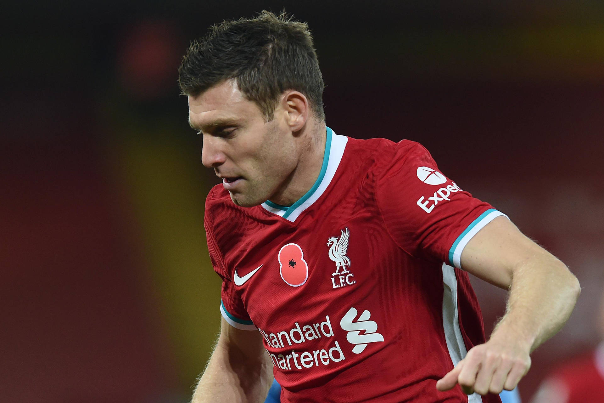 Side-view Photo James Milner Background