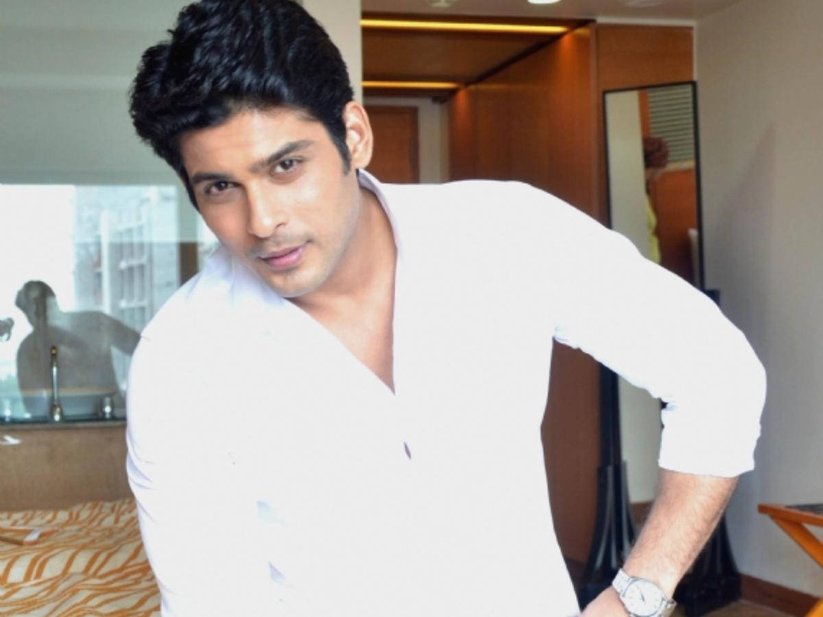 Sidharth Shukla In A White Shirt Background