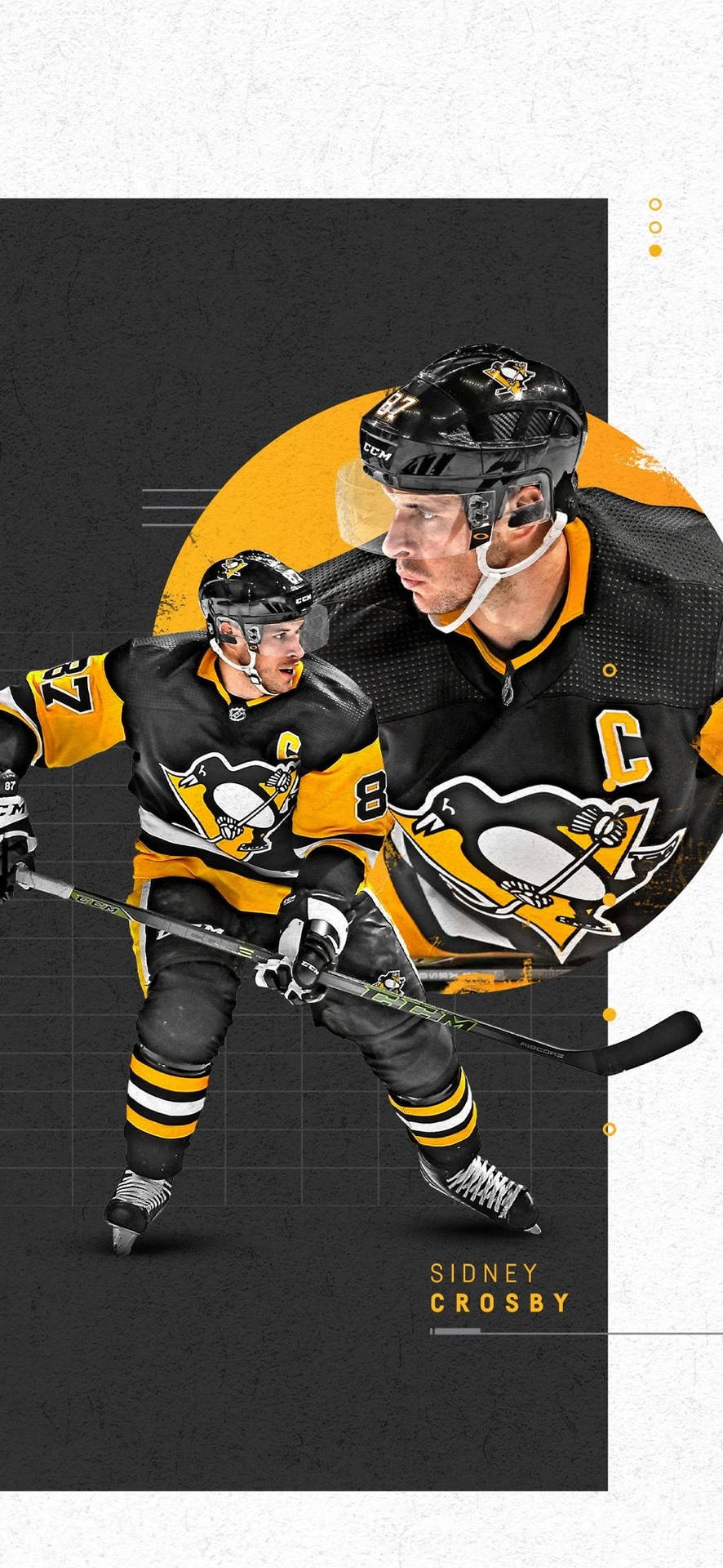 Sidney Crosby Digital Cartoon Background