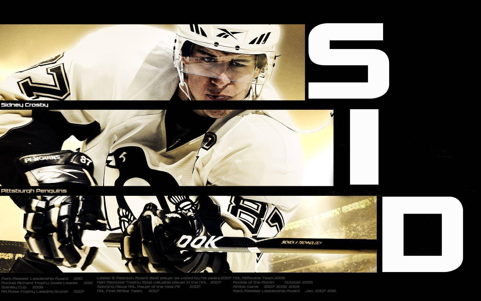 Sidney Crosby Ice Hockey Poster Aesthetic Background