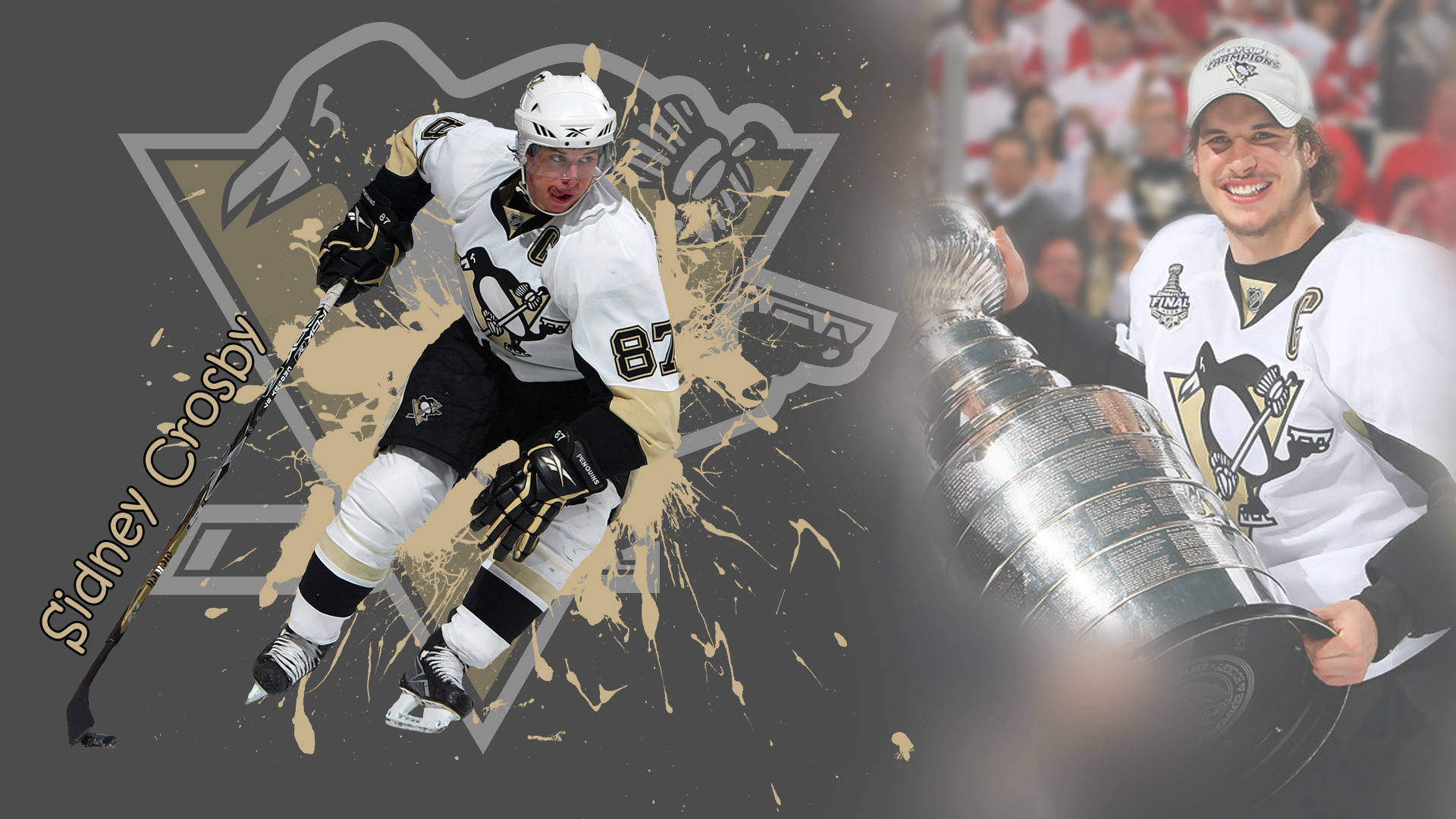 Sidney Crosby Skilled Hockey Photoshop Background