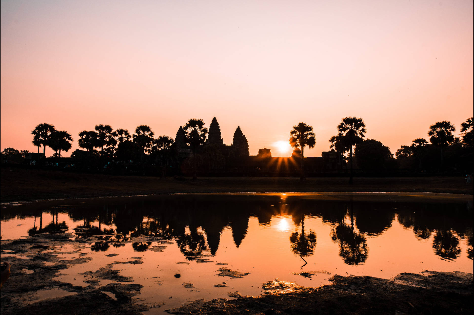 Siem Reap Beautiful Sunset Background