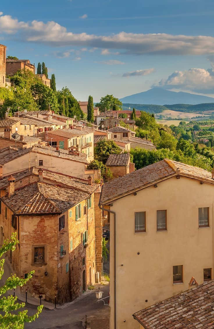 Siena Brick Houses Background
