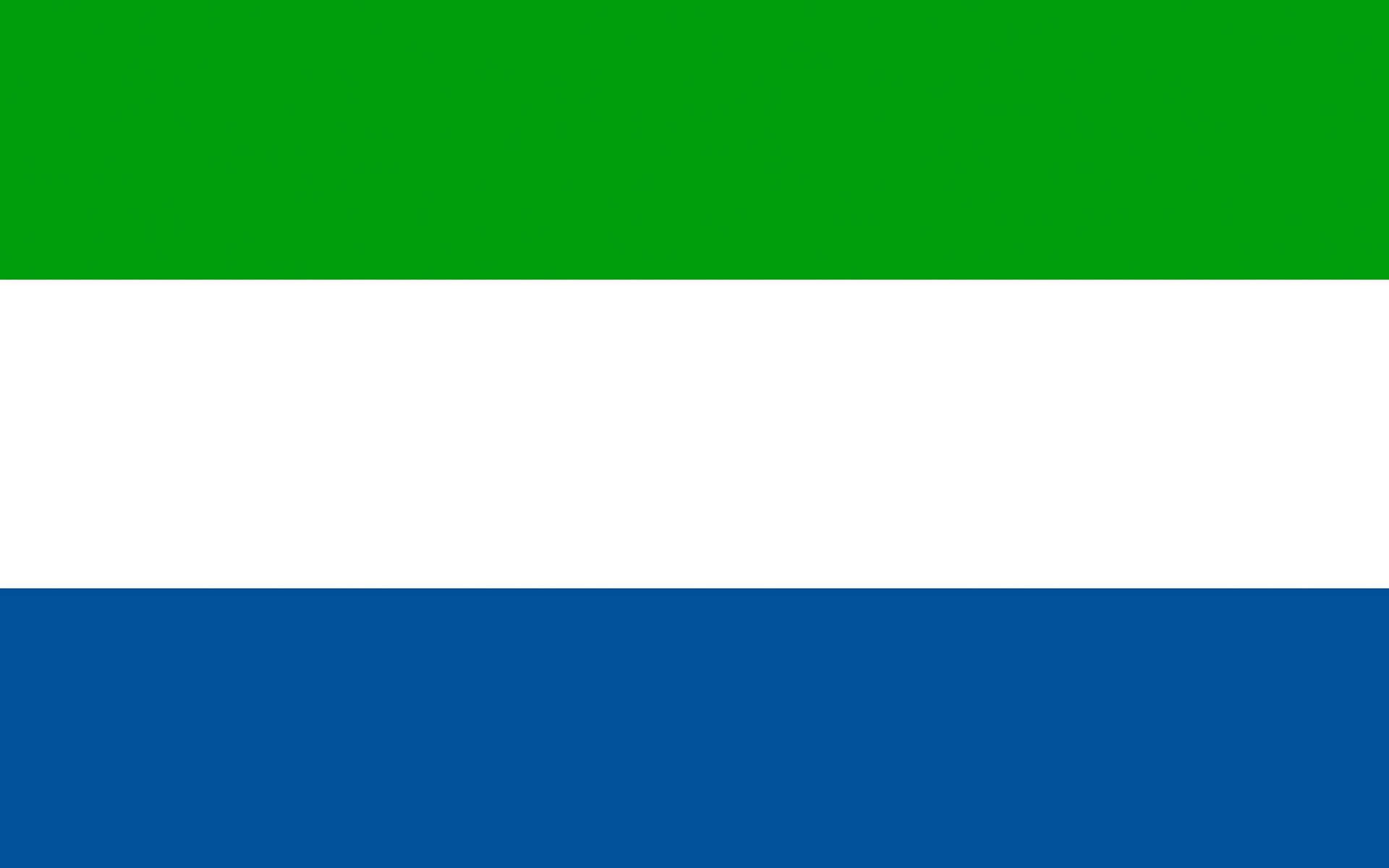 Sierra Leone Simple Flag Background