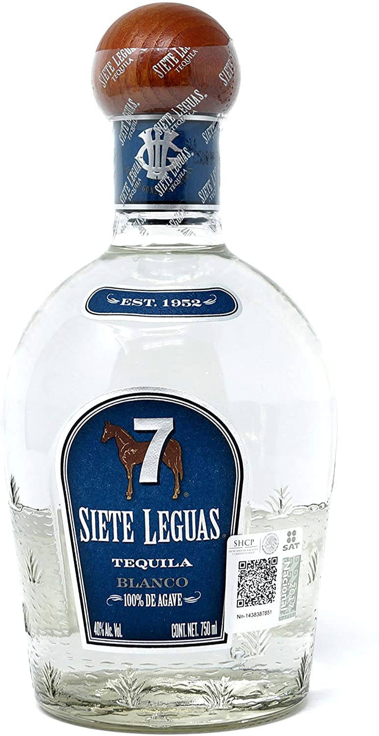 Siete Leguas Blanco Tequila Iconic Bottle Design