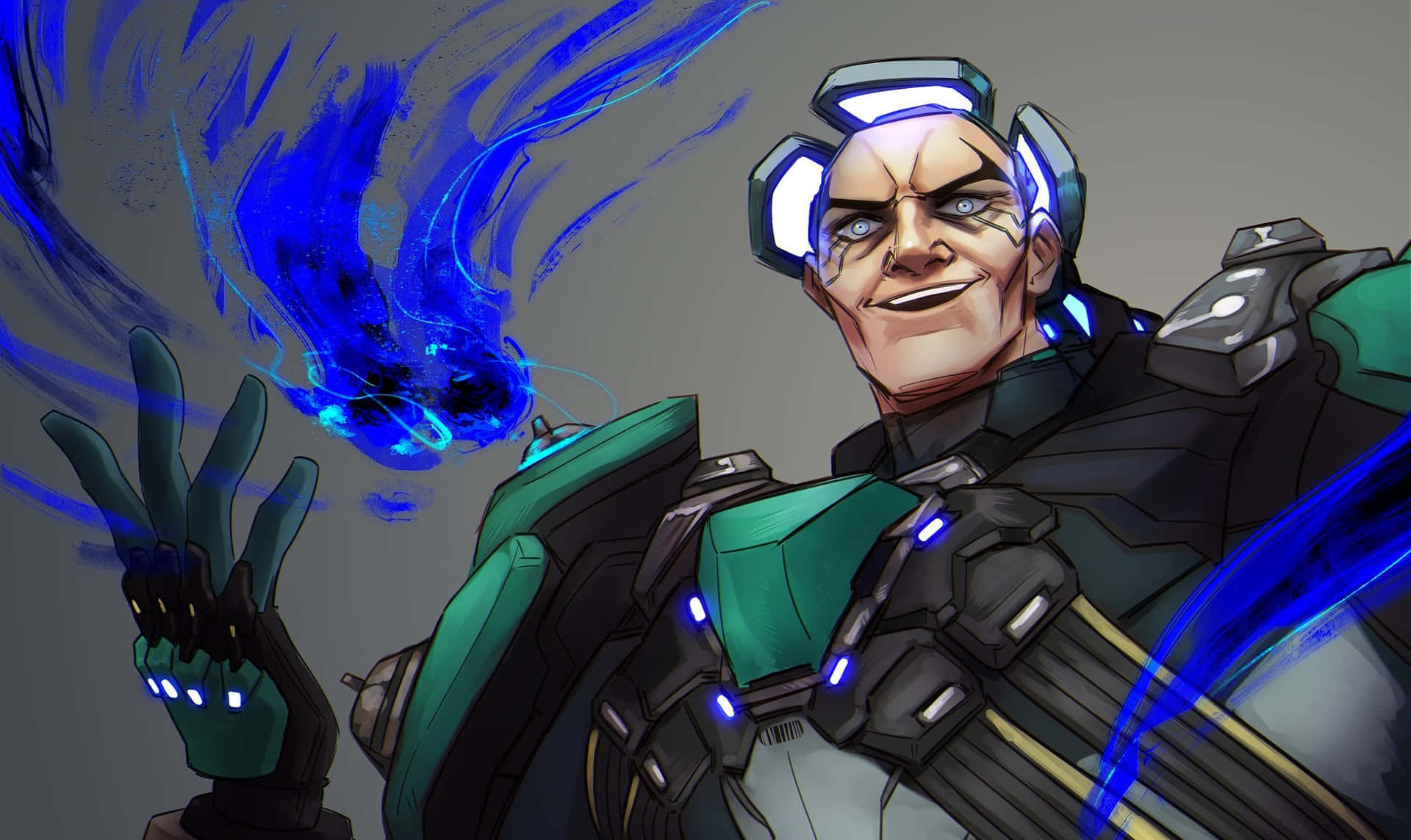 Sigma Overwatch Character Art Background