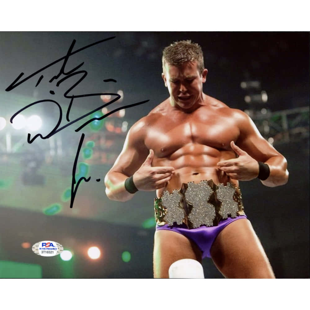 Signature Black Ink Ted Dibiase Jr. Background