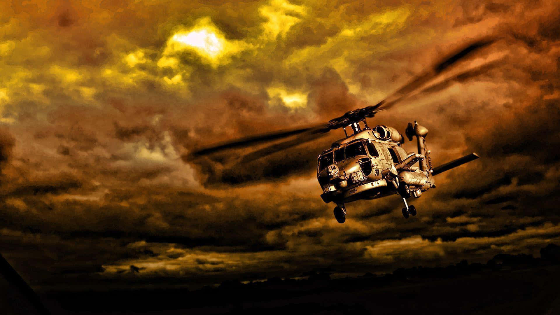 Sikorsky Sh-60 Seahawk Cool Helicopter Background