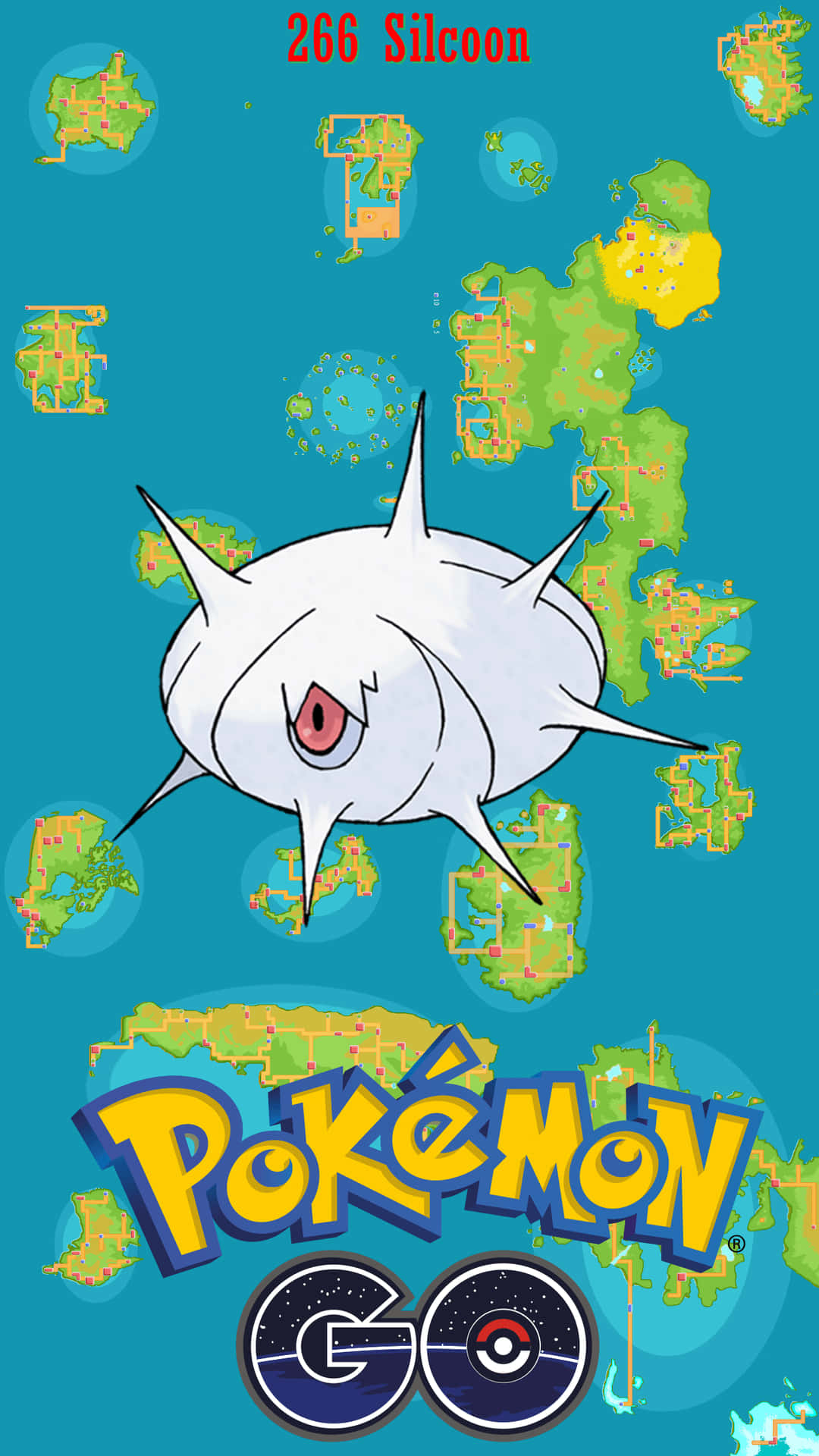 Silcoon Map Background Of Pokémon Go Background