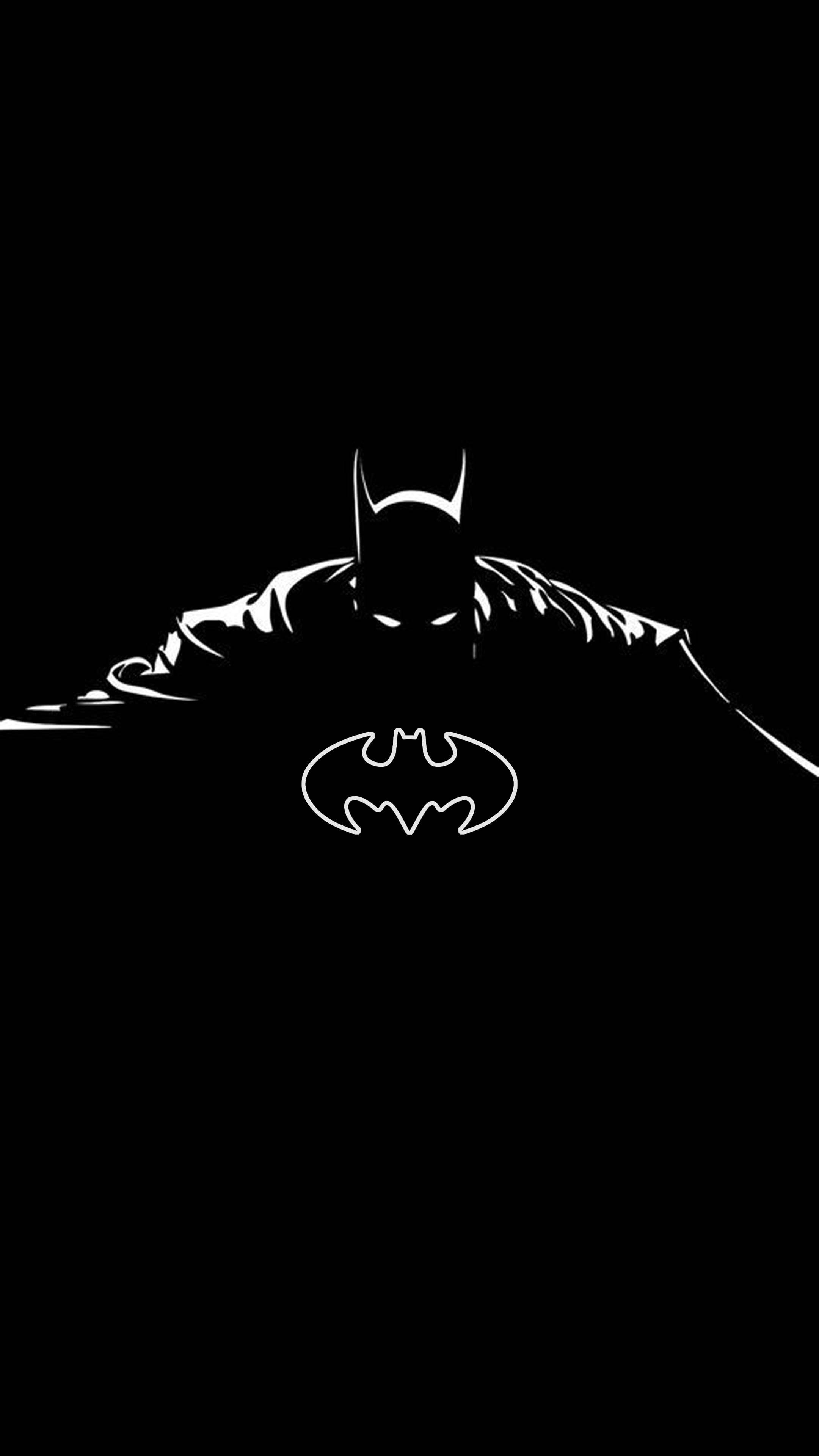 Silhouette Batman Logo Iphone Background