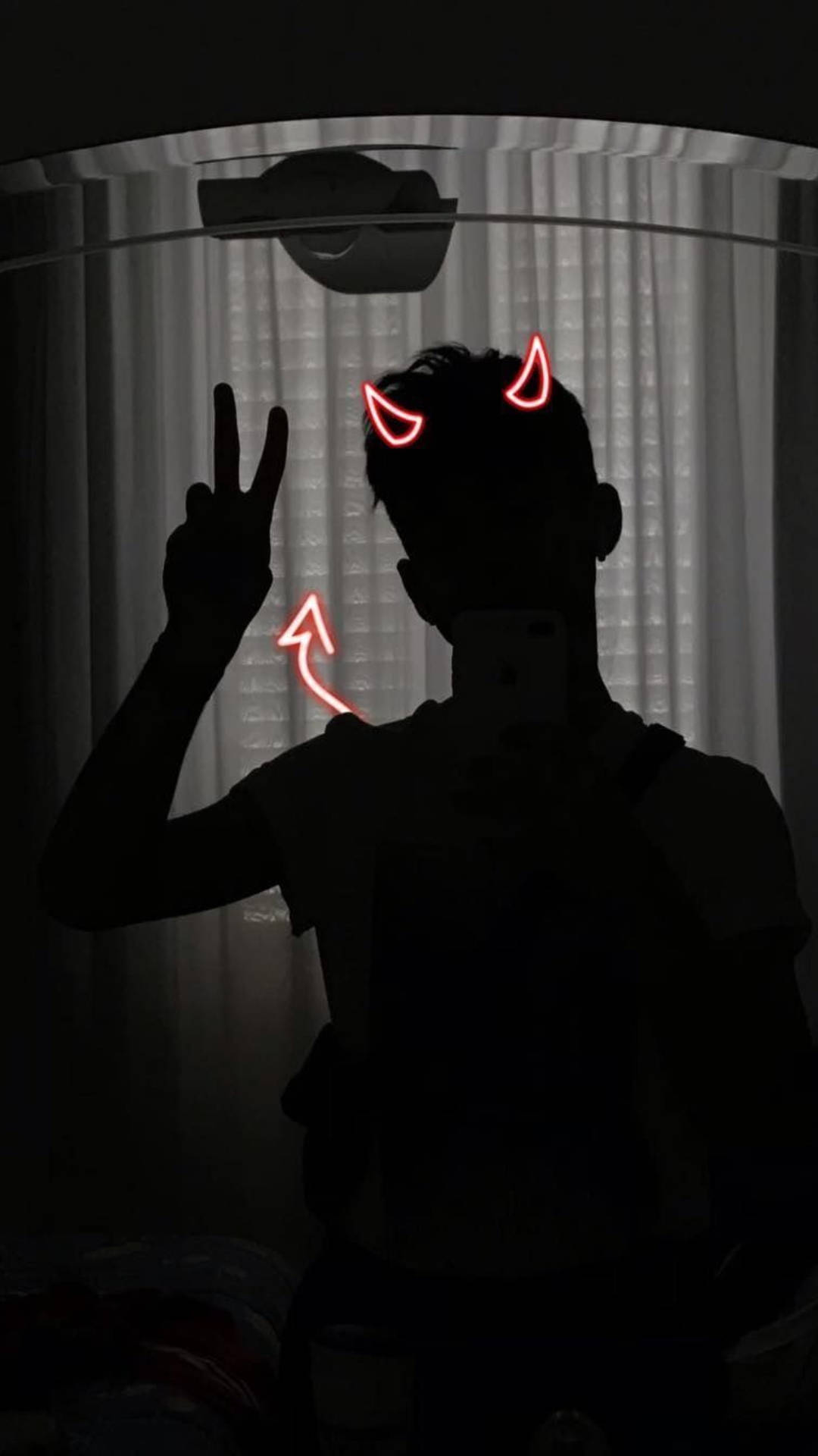 Silhouette Devil Doodles Instagram Profile