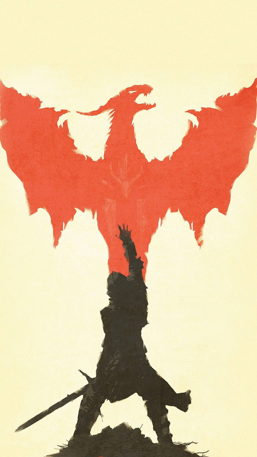 Silhouette Dragon Age Inquisition Phone Background