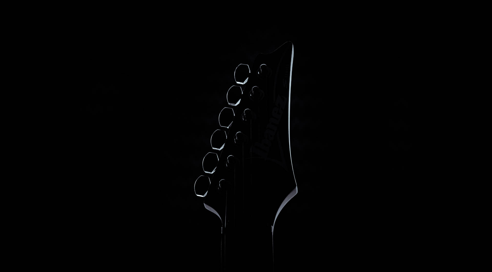 Silhouette Guitar Headstock Tuners Background